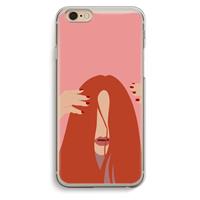 CaseCompany Woke up like this: iPhone 6 / 6S Transparant Hoesje