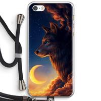 CaseCompany Night Guardian: iPhone 5 / 5S / SE Transparant Hoesje met koord