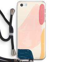 CaseCompany Saturday Flow: iPhone 5 / 5S / SE Transparant Hoesje met koord