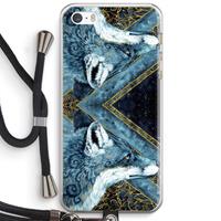 CaseCompany Golden Fox: iPhone 5 / 5S / SE Transparant Hoesje met koord
