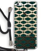 CaseCompany Moroccan tiles: iPhone 5 / 5S / SE Transparant Hoesje met koord