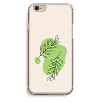 CaseCompany Beleaf in you: iPhone 6 / 6S Transparant Hoesje