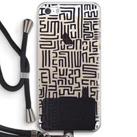 CaseCompany Moroccan Print: iPhone 5 / 5S / SE Transparant Hoesje met koord