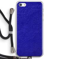 CaseCompany Majorelle Blue: iPhone 5 / 5S / SE Transparant Hoesje met koord