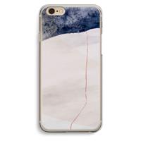 CaseCompany Stone White: iPhone 6 / 6S Transparant Hoesje