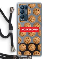 CaseCompany Koekerond: Oppo Find X3 Neo Transparant Hoesje met koord