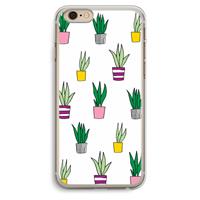 CaseCompany Sanseveria: iPhone 6 Plus / 6S Plus Transparant Hoesje