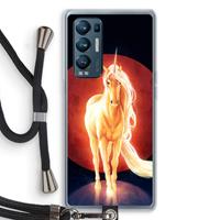CaseCompany Last Unicorn: Oppo Find X3 Neo Transparant Hoesje met koord