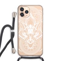 CaseCompany Oh Deer: iPhone 11 Pro Max Transparant Hoesje met koord