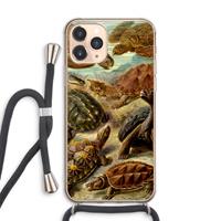 CaseCompany Haeckel Chelonia: iPhone 11 Pro Max Transparant Hoesje met koord