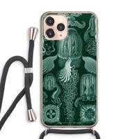 CaseCompany Haeckel Cubomedusae: iPhone 11 Pro Max Transparant Hoesje met koord