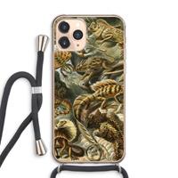 CaseCompany Haeckel Lacertilia: iPhone 11 Pro Max Transparant Hoesje met koord