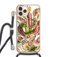 CaseCompany Haeckel Nepenthaceae: iPhone 11 Pro Max Transparant Hoesje met koord