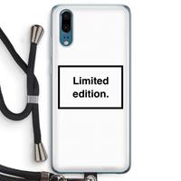CaseCompany Limited edition: Huawei P20 Transparant Hoesje met koord