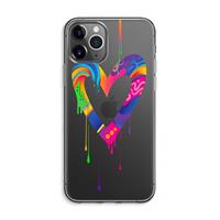 CaseCompany Melts My Heart: iPhone 11 Pro Max Transparant Hoesje