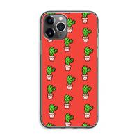 CaseCompany Mini cactus: iPhone 11 Pro Max Transparant Hoesje