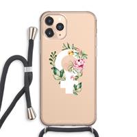 CaseCompany Venus: iPhone 11 Pro Max Transparant Hoesje met koord