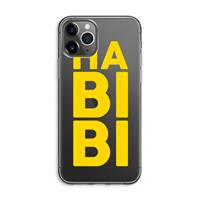 CaseCompany Habibi Blue: iPhone 11 Pro Max Transparant Hoesje