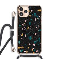 CaseCompany Terrazzo N°10: iPhone 11 Pro Max Transparant Hoesje met koord