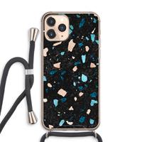 CaseCompany Terrazzo N°11: iPhone 11 Pro Max Transparant Hoesje met koord