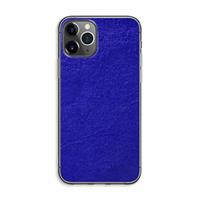 CaseCompany Majorelle Blue: iPhone 11 Pro Max Transparant Hoesje