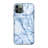CaseCompany Blauw marmer: Volledig geprint iPhone 11 Pro Hoesje