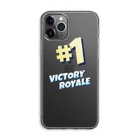 CaseCompany Victory Royale: iPhone 11 Pro Max Transparant Hoesje