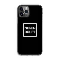 CaseCompany Negenduust black: iPhone 11 Pro Max Transparant Hoesje