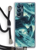 CaseCompany Dreaming About Whales: Oppo Find X3 Neo Transparant Hoesje met koord