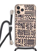 CaseCompany Marrakech print: iPhone 11 Pro Max Transparant Hoesje met koord