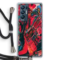CaseCompany Endless Descent: Oppo Find X3 Neo Transparant Hoesje met koord