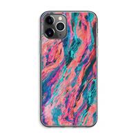 CaseCompany Electric Times: iPhone 11 Pro Max Transparant Hoesje
