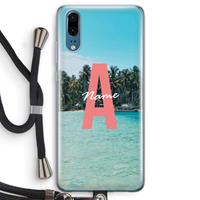 CaseCompany Pacific Dream: Huawei P20 Transparant Hoesje met koord