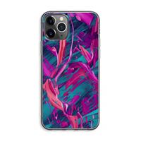 CaseCompany Pink Clouds: iPhone 11 Pro Max Transparant Hoesje