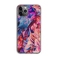 CaseCompany Pink Orchard: iPhone 11 Pro Max Transparant Hoesje
