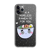 CaseCompany I'm A Hopeless Ramen-Tic For You: iPhone 11 Pro Max Transparant Hoesje