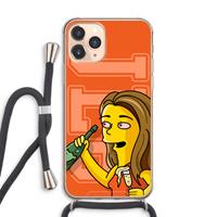 CaseCompany Jamie Lee Simpson: iPhone 11 Pro Max Transparant Hoesje met koord