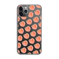 CaseCompany Just peachy: iPhone 11 Pro Max Transparant Hoesje