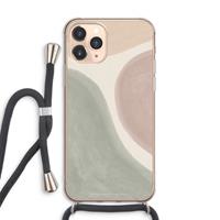 CaseCompany Geo #6: iPhone 11 Pro Max Transparant Hoesje met koord