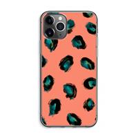 CaseCompany Pink Cheetah: iPhone 11 Pro Max Transparant Hoesje