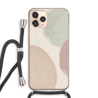 CaseCompany Geo #8: iPhone 11 Pro Max Transparant Hoesje met koord