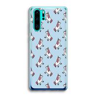 CaseCompany Eenhoorns overal: Huawei P30 Pro Transparant Hoesje