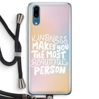 CaseCompany The prettiest: Huawei P20 Transparant Hoesje met koord