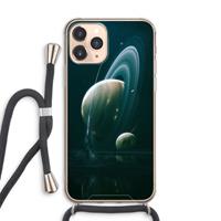 CaseCompany Mercurius: iPhone 11 Pro Max Transparant Hoesje met koord