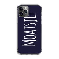 CaseCompany Moatsje!: iPhone 11 Pro Max Transparant Hoesje