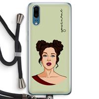 CaseCompany Pop-Art Creator: Huawei P20 Transparant Hoesje met koord