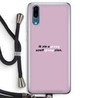 CaseCompany uzelf graag zien: Huawei P20 Transparant Hoesje met koord