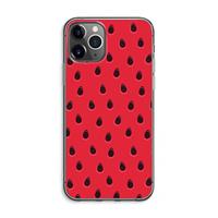 CaseCompany Watermelon: iPhone 11 Pro Max Transparant Hoesje