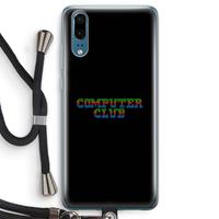 CaseCompany Retro: Huawei P20 Transparant Hoesje met koord