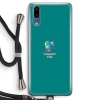 CaseCompany Win98: Huawei P20 Transparant Hoesje met koord